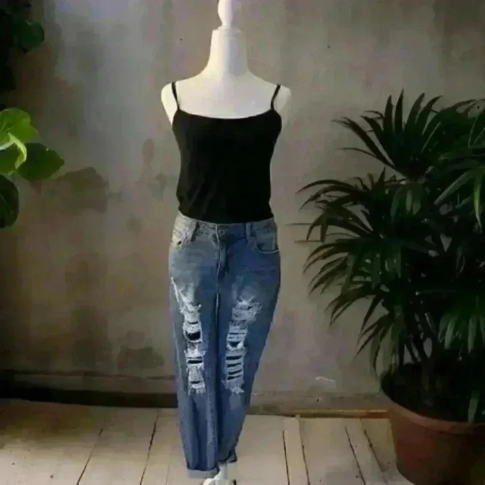 SONG Mid Rise Ripped Skinny Jeans Size 7 - Picture 2 of 4